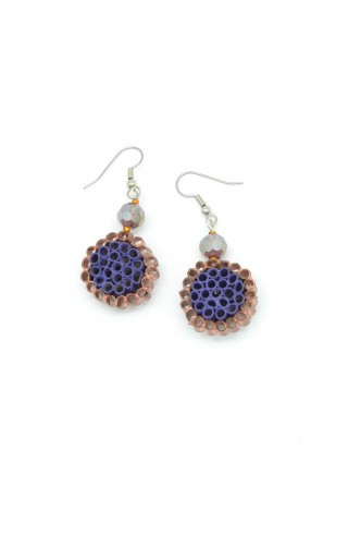 Round Paper Bead Earrings Round Paper Bead Earrings